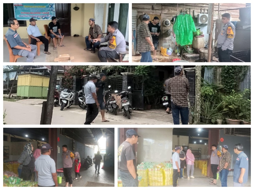 Menindaklanjuti aduan warga terkait limbah pabrik roti dan limbah penjual ayam yang ada di lingkungan RT. 21