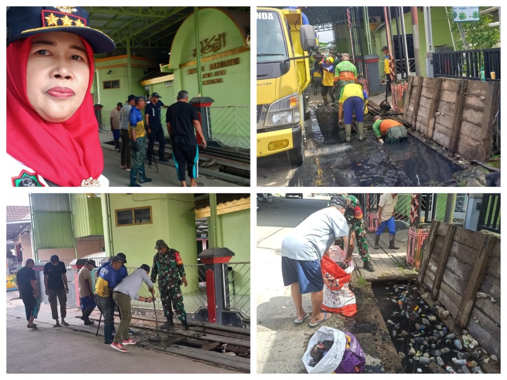 Pelaksanaan gotong royong di RT. 04, 05, 10, 20, 21, 22, 27, 32, Kelurahan Karang Asam Ilir