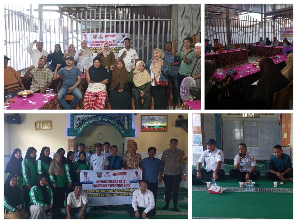 Pelaksanaan Kegiatan Rembuk Warga dalam rangka pengajuan usulan kegiatan Probebaya Tahun 2027 dan revisi usulan kegiatan Probebaya Tahun 2026 di RT 31 dan 32