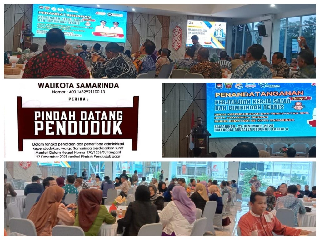 Penandatanganan Perjanjian Kerja Sama dan Bimbingan Teknis Petugas Operator Kerja Sama Rukun Kematian Se Kota Samarinda