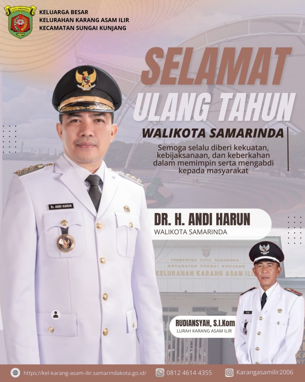 Selamat Ulang Tahun kepada Wali Kota Samarinda, Bapak Dr. H. Andi Harun