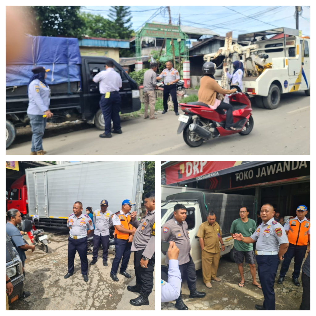 Mendampingi Dinas Perhubungan Kota Samarinda untuk monitoring dan penertiban mobil yang parkir sembarangan di sepanjang Jl. Ulin Kelurahan Karang Asam Ilir