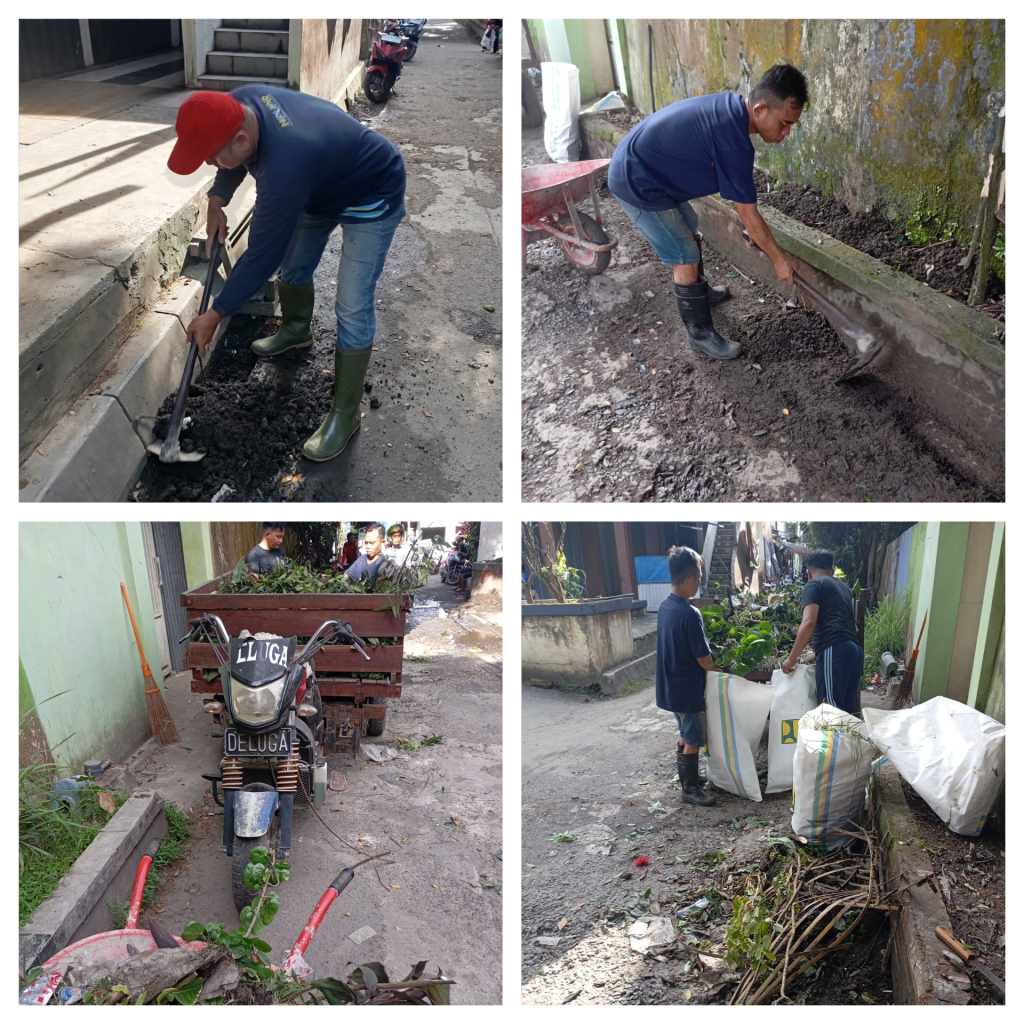 Pelaksanaan Gotong Royong di RT. 06 bersama KPS Deluga ...