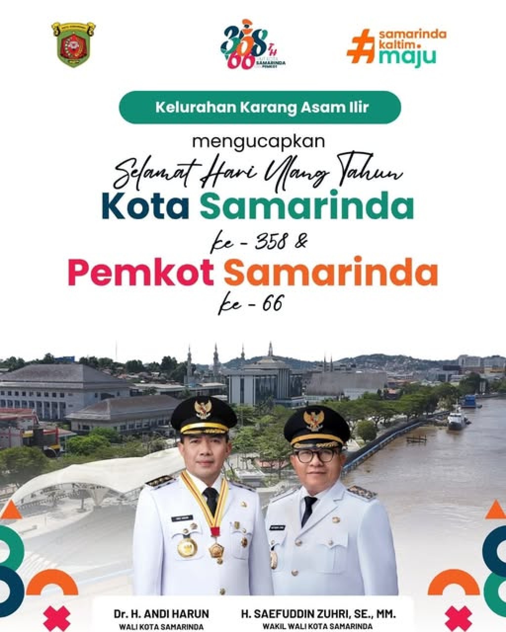 Selamat Hari Ulang Tahun Kota Samarinda ke-358 dan Pemerintah Kota Samarinda ke-66