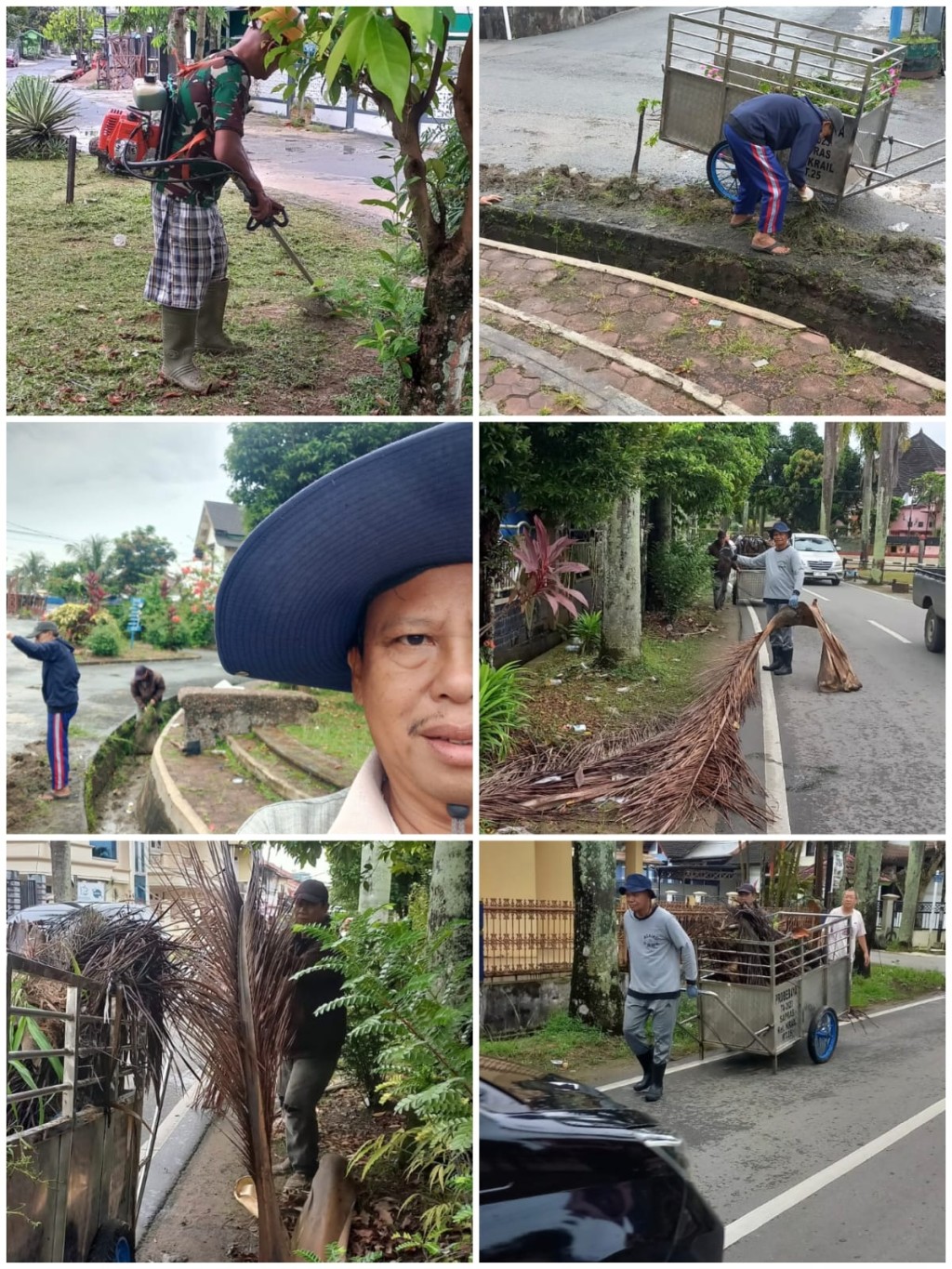 Pelaksanaan Gotong Royong di RT. 23 dan 25 Kelurahan Karang Asam Ilir
