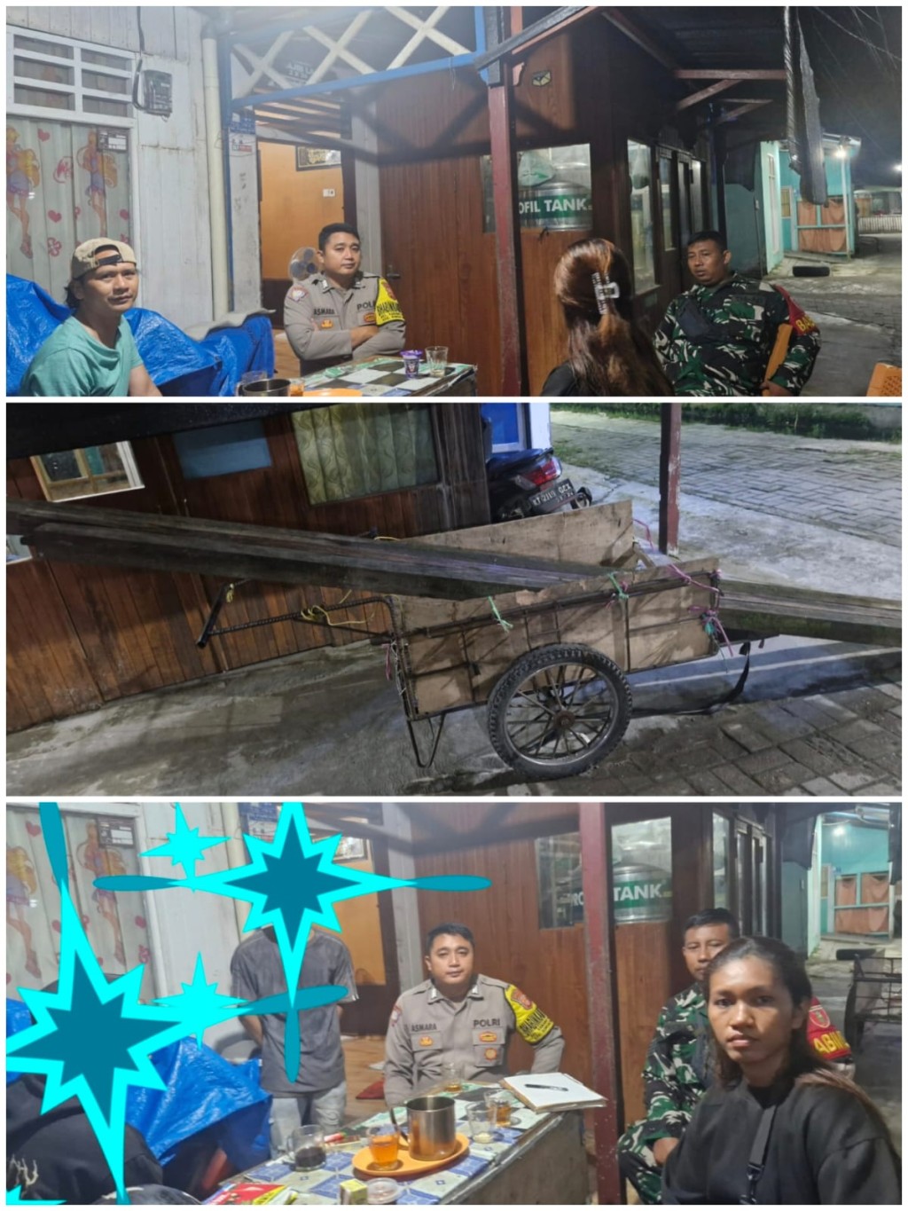 Penanganan maling atau pelaku tindak pidana pencurian di lingkungan RT. 14 Kelurahan Karang Asam Ilir