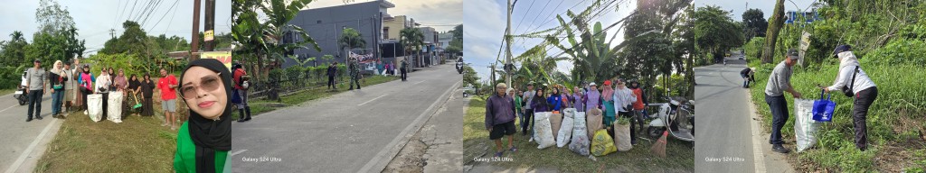 Pelaksanaan Gotong Royong di RT. 01, 02, 03, 05, 11, 15, 25, 27, 28, 29, 30, 32, 33, 34 Kelurahan Karang Asam Ilir.