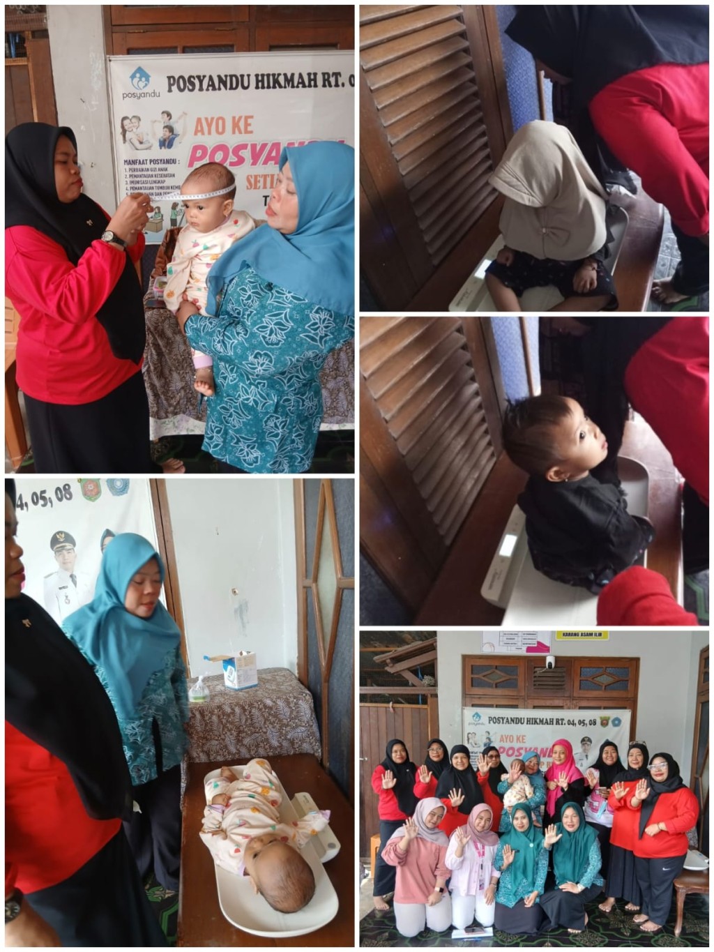 Pelaksanaan pelayanan Kesehatan di Posyandu Hikmah (RT. 04, 05 , 08) Kelurahan Karang Asam Ilir