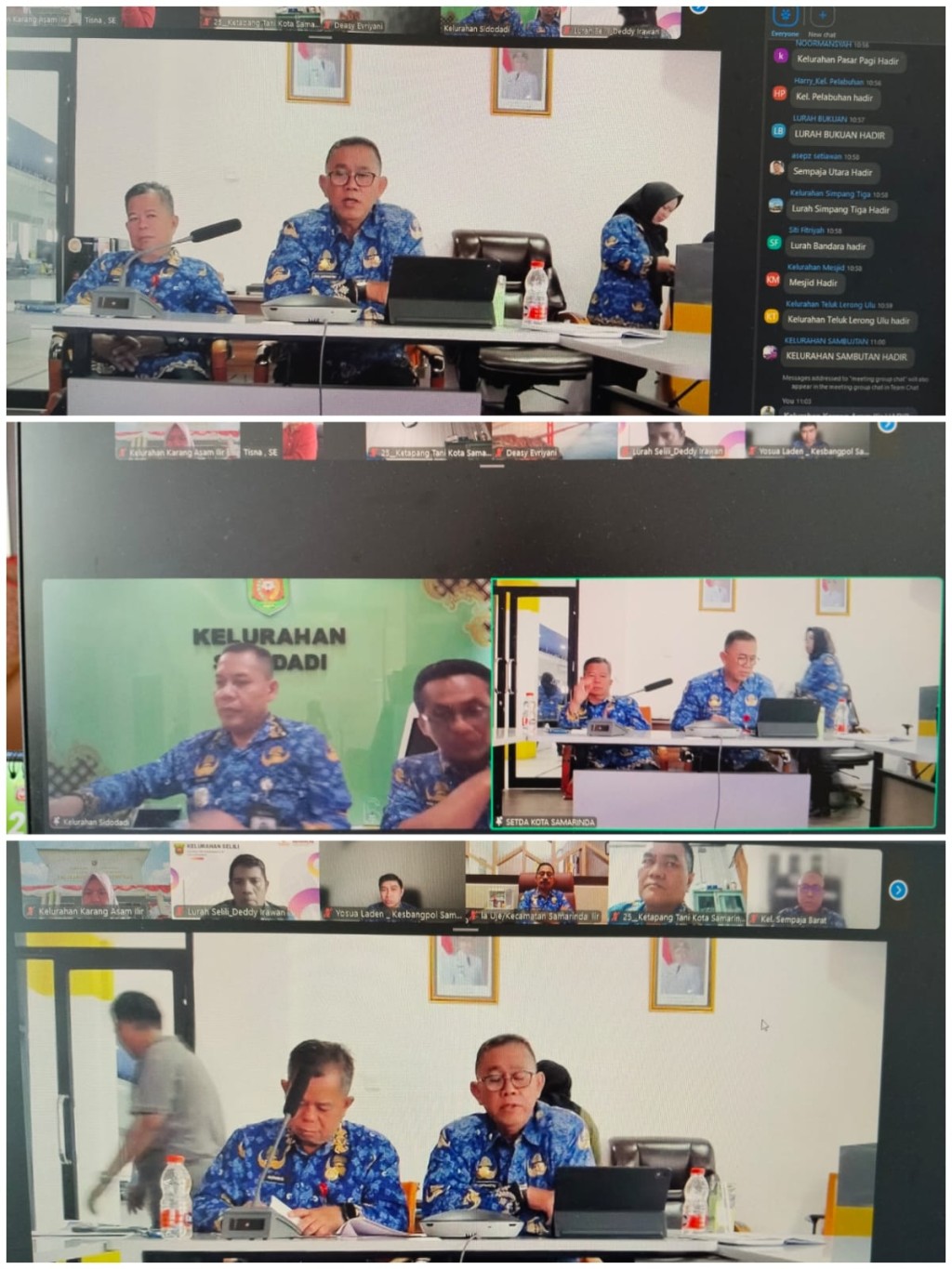 Zoom Meeting Rapat Koordinask terkait Laporan Indikator Penilaian Entrepreuner Government Aspek CSR 2024 -2026 Kota Samarinda