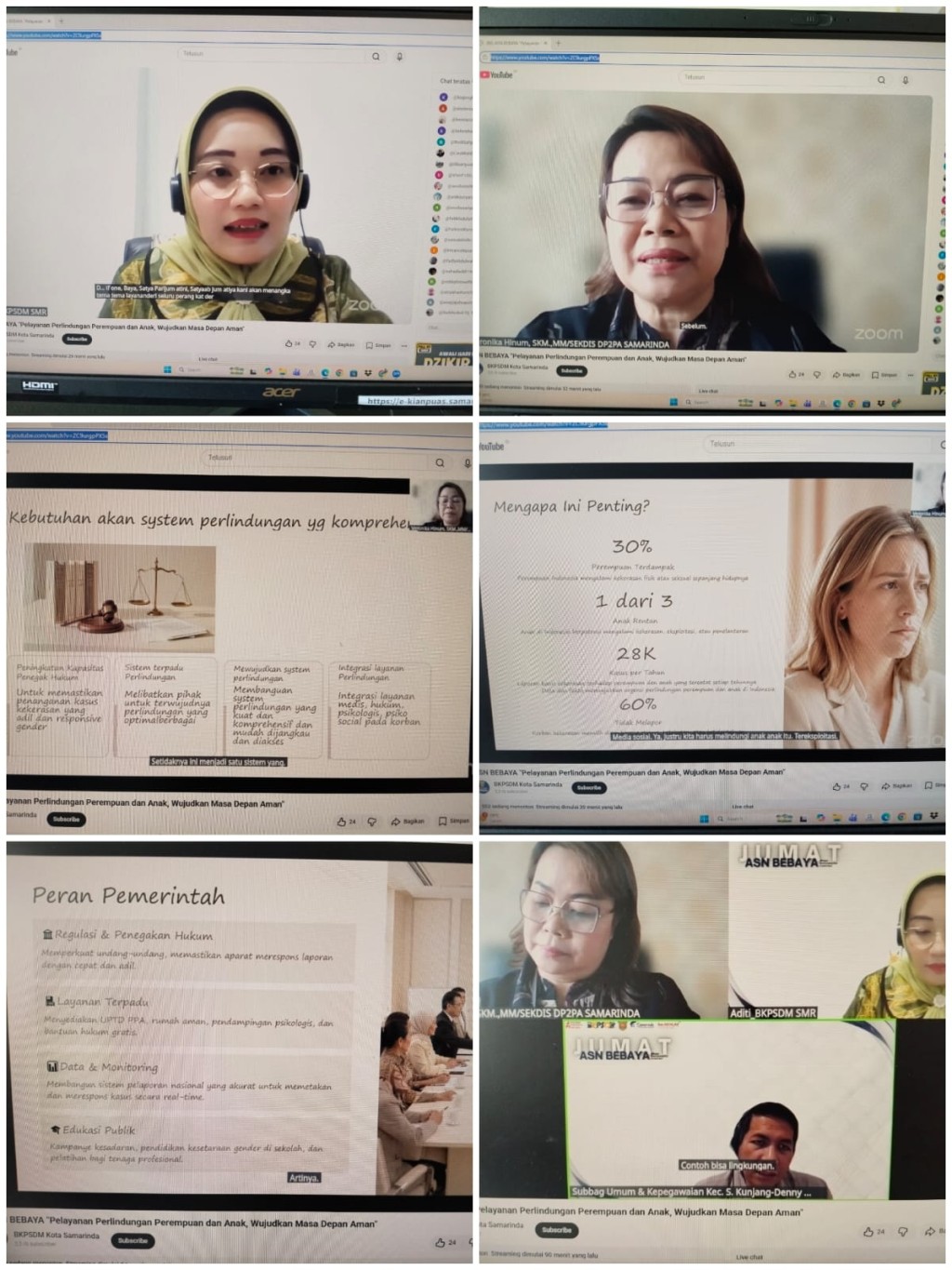 Zoom Meeting ASN BEBAYA (Belajar Berkolaborasi Melayani) "Pelayanan Perlindungan Perempuan dan Anak Wujud Masa Depan Aman"