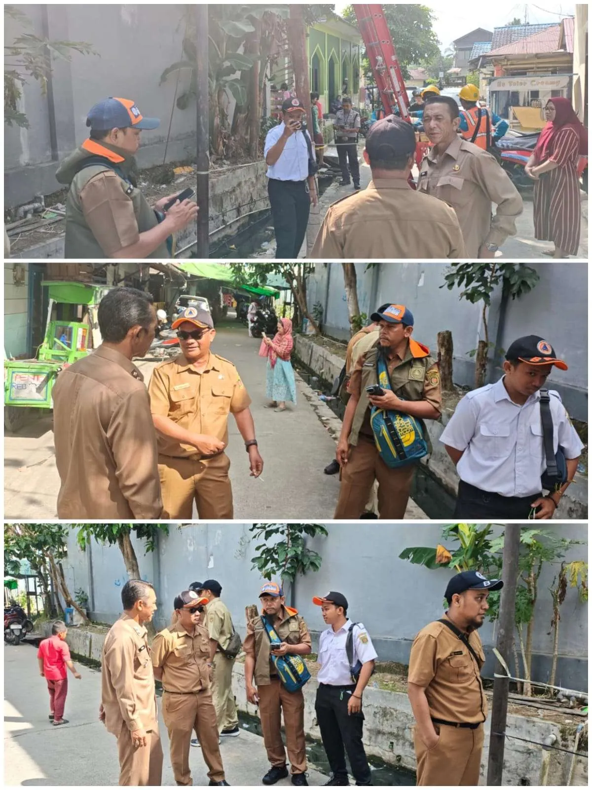  Semburan air mendidih disertai asap berbau belerang