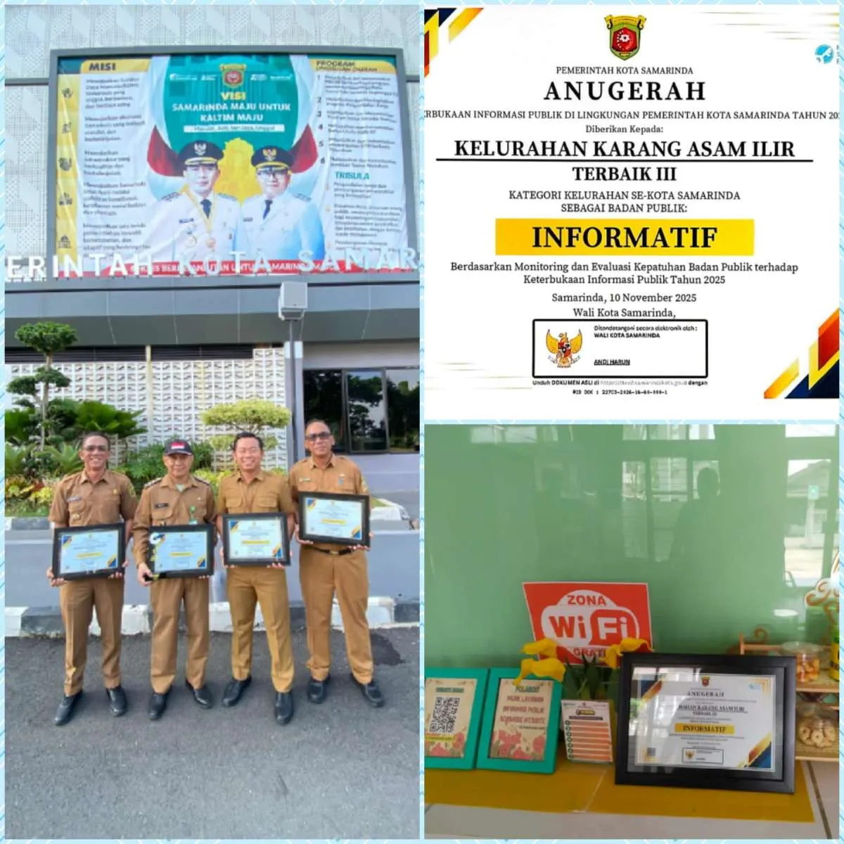 ANUGERAH Keterbukaan Informasi Publik di Lingkungan Pemerintah Kota Samarinda Tahun 2025