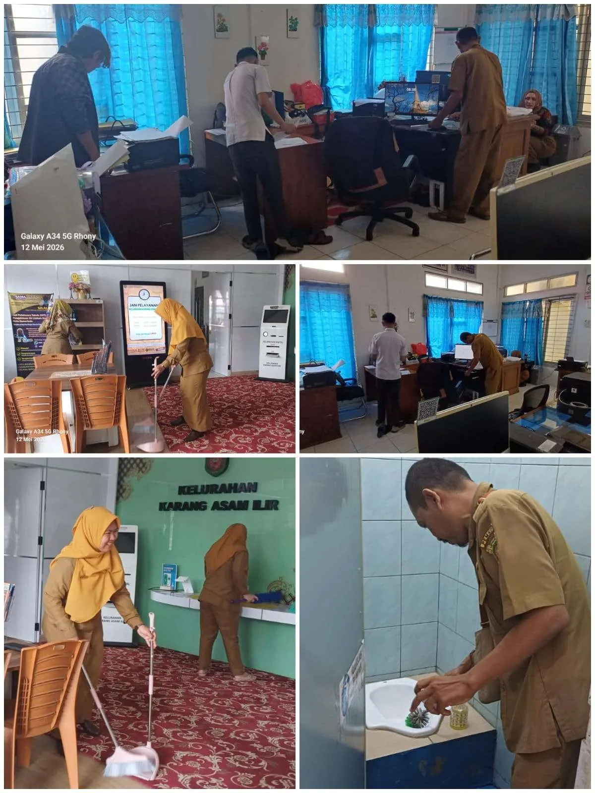 Pelaksanaan Gerakan Indonesia ASRI (Aman, Sehat, Resik, Indah) di Kelurahan Karang Asam Ilir.