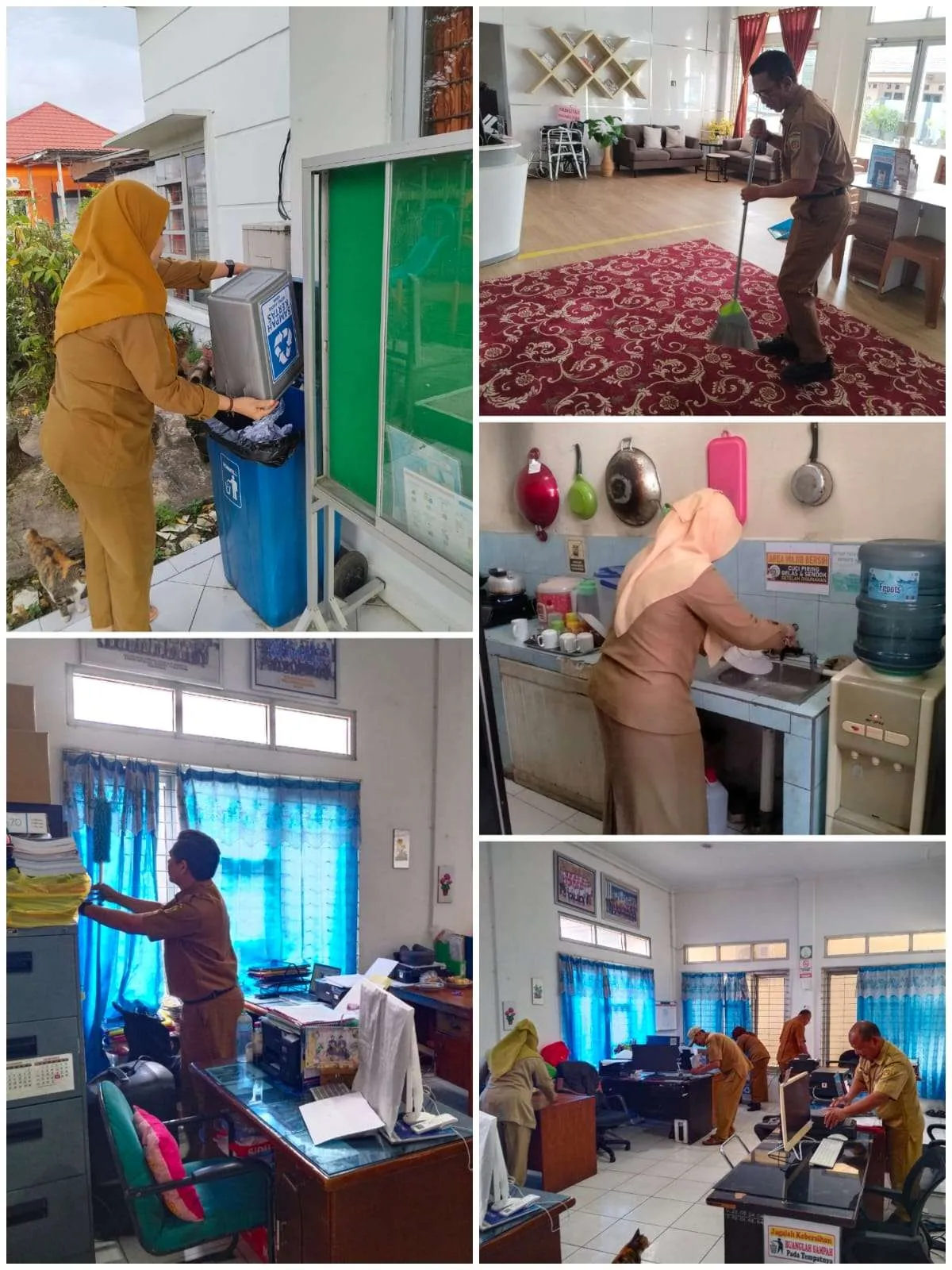 Pelaksanaan Gerakan Indonesia ASRI (Aman, Sehat, Resik, Indah) di Kelurahan Karang Asam Ilir.