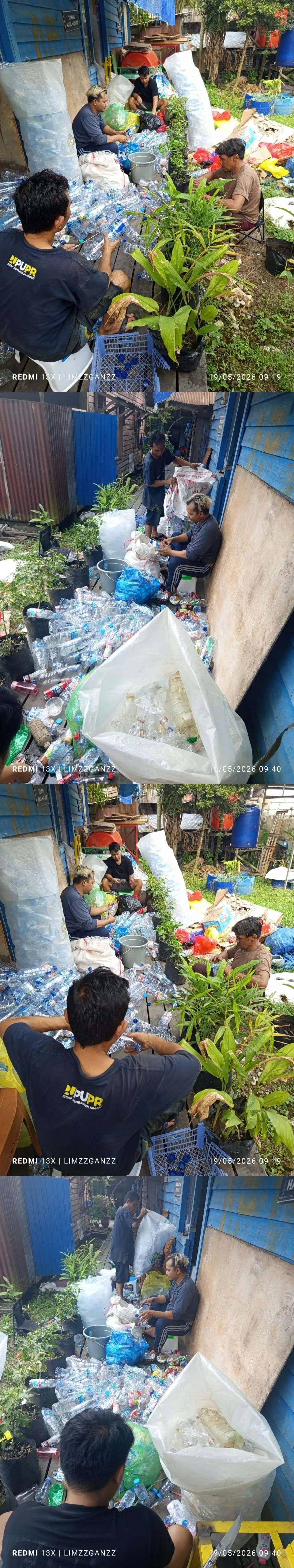Pilah sampah bernilai Bank Sampah Deluga   Hijau RT. 06 Kelurahan Karang Asam Ilir...