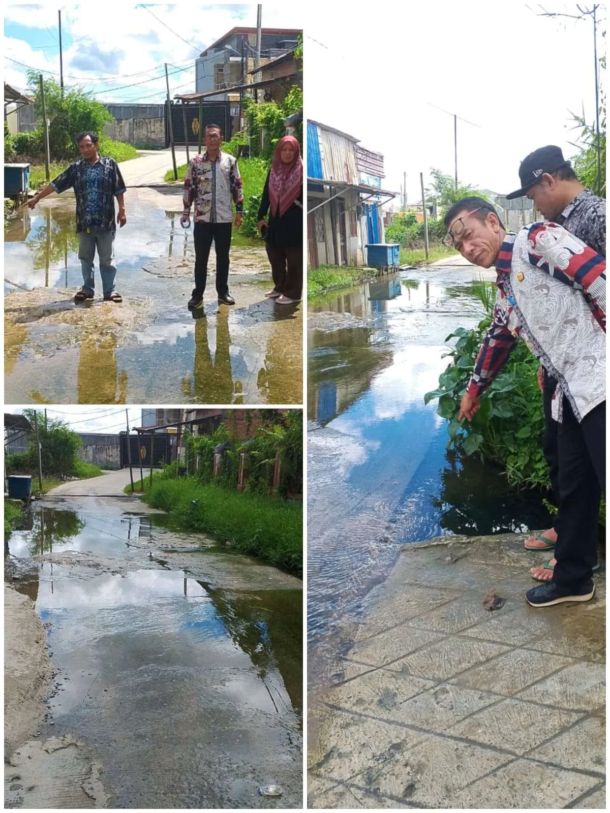  laporan warga terkait adanya genangan air di Perum Puri Kencana RT. 13