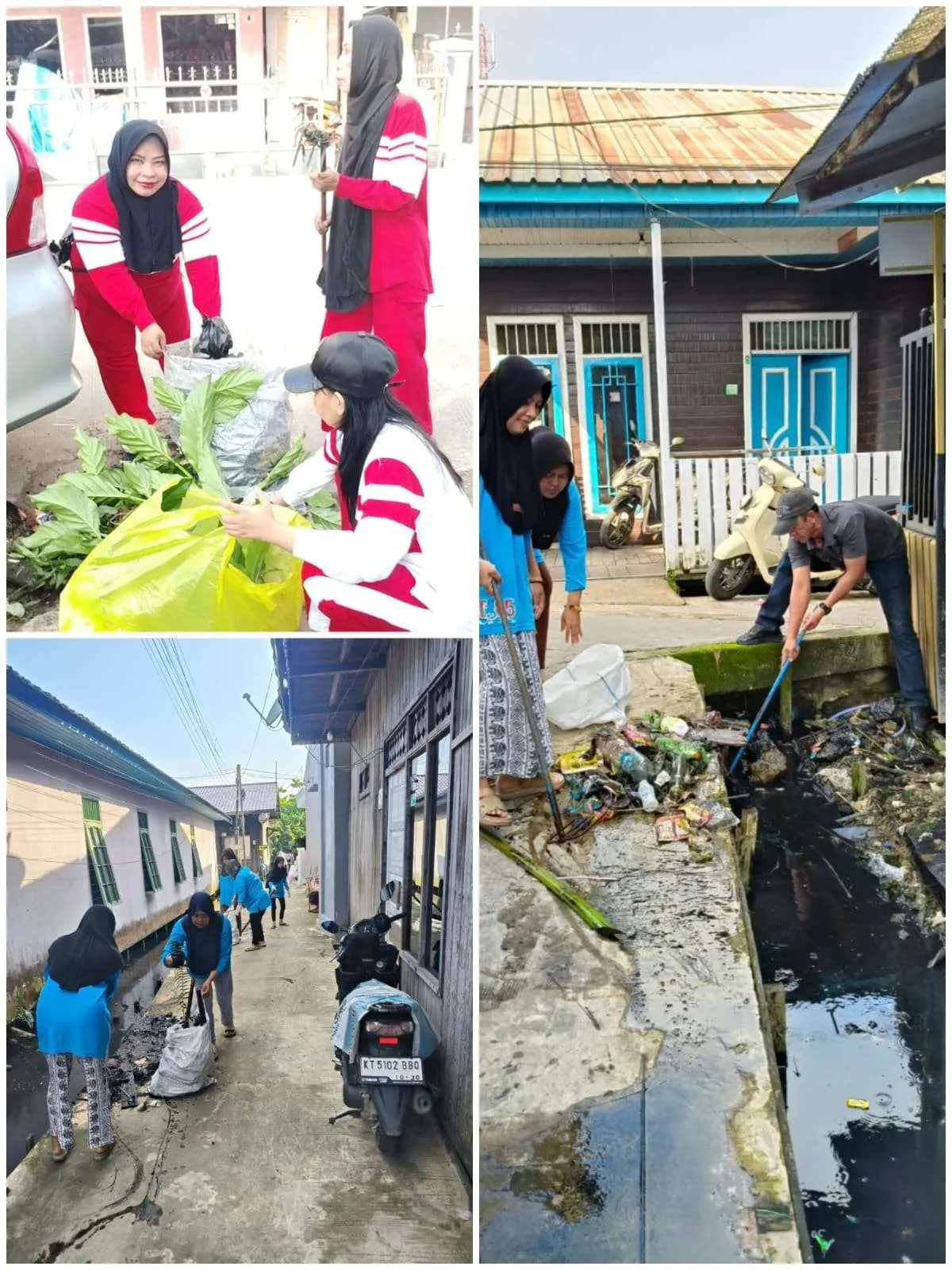 Pelaksanaan Gerakan Indonesia ASRI (Aman, Sehat, Resik, Indah) di Kelurahan Karang Asam Ilir.