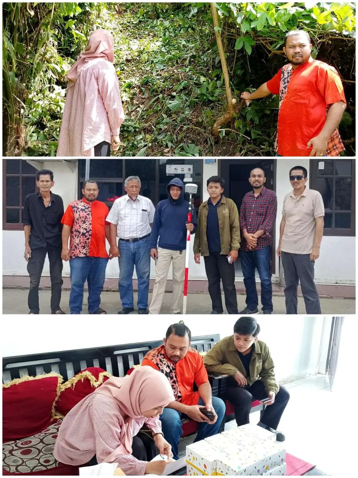 Pengembalian batas tanah milik Samarinda Ready Mix  yang berada di wilayah RT. 35 