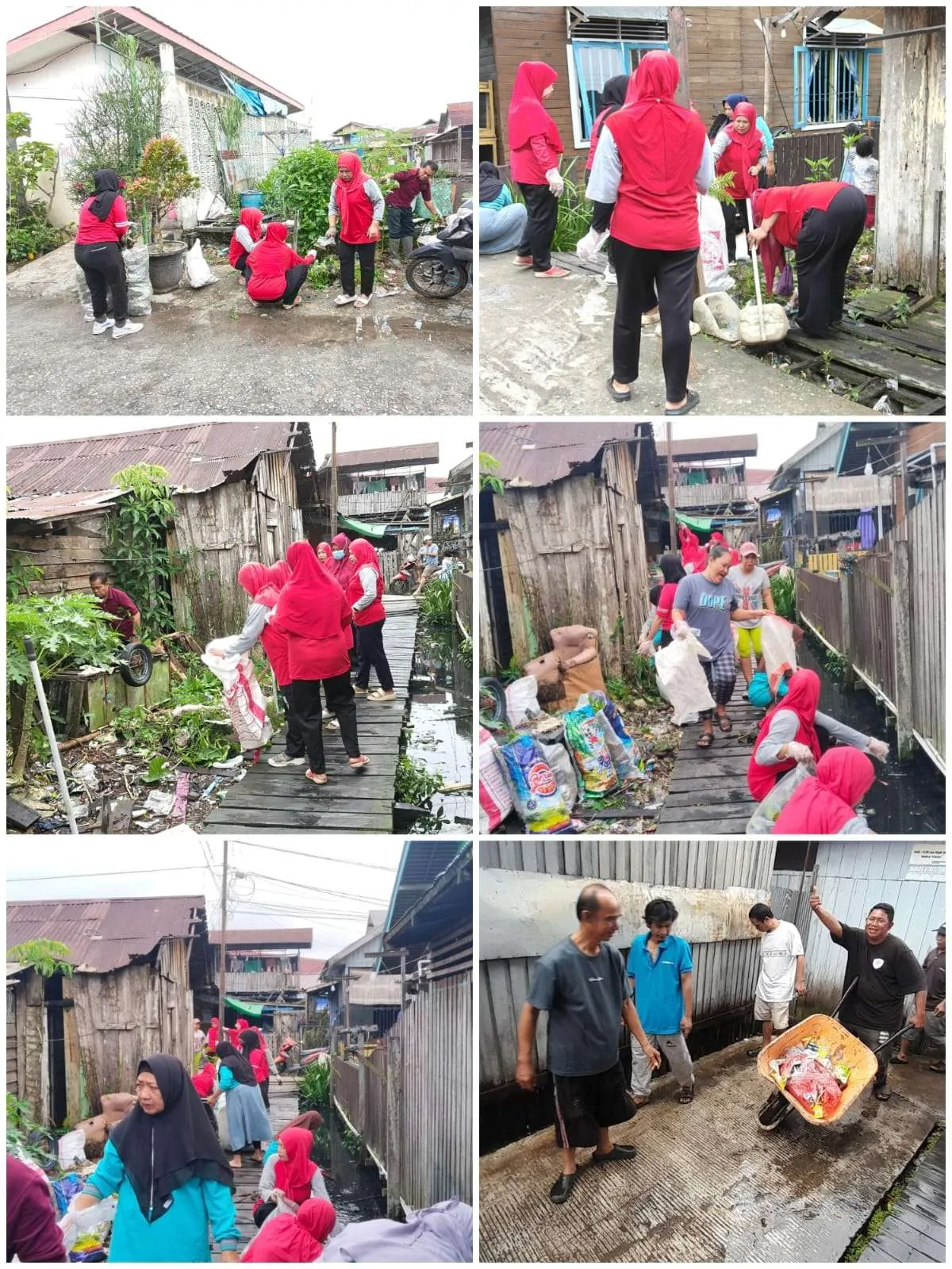 Pelaksanaan Gotong Royong di RT. 08, 11, 19 dan 30 Kelurahan Karang Asam Ilir.