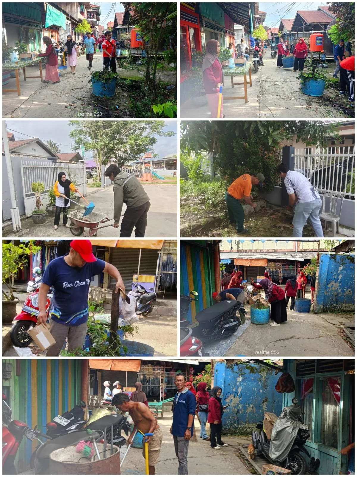 Pelaksanaan Gerakan Indonesia ASRI (Aman, Sehat, Resik, Indah) di Kelurahan Karang Asam Ilir