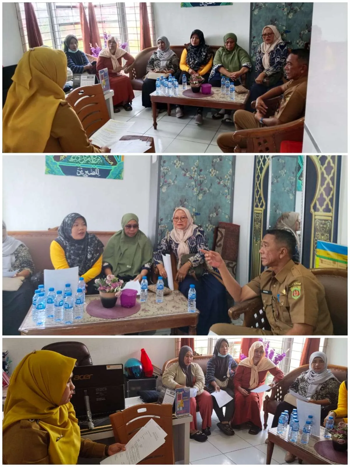 Koordinasi dengan Ketua Dasa Wisma RT. 01 sampai dengan RT. 10
