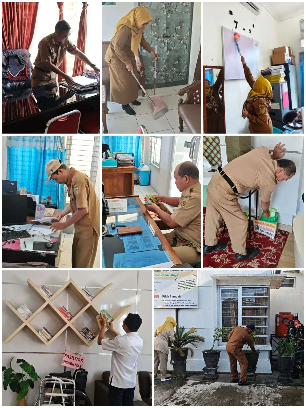 Pelaksanaan Gerakan Indonesia ASRI (Aman, Sehat, Resik, Indah) di Kelurahan Karang Asam Ilir. 