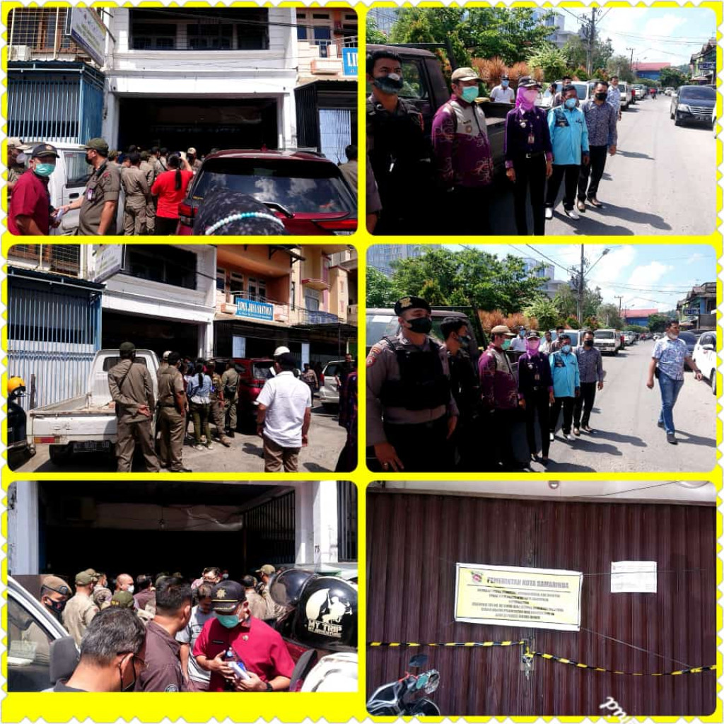 Penyegelan Aset Pemerintah Kota Samarinda Di Kawasan Citra Niaga