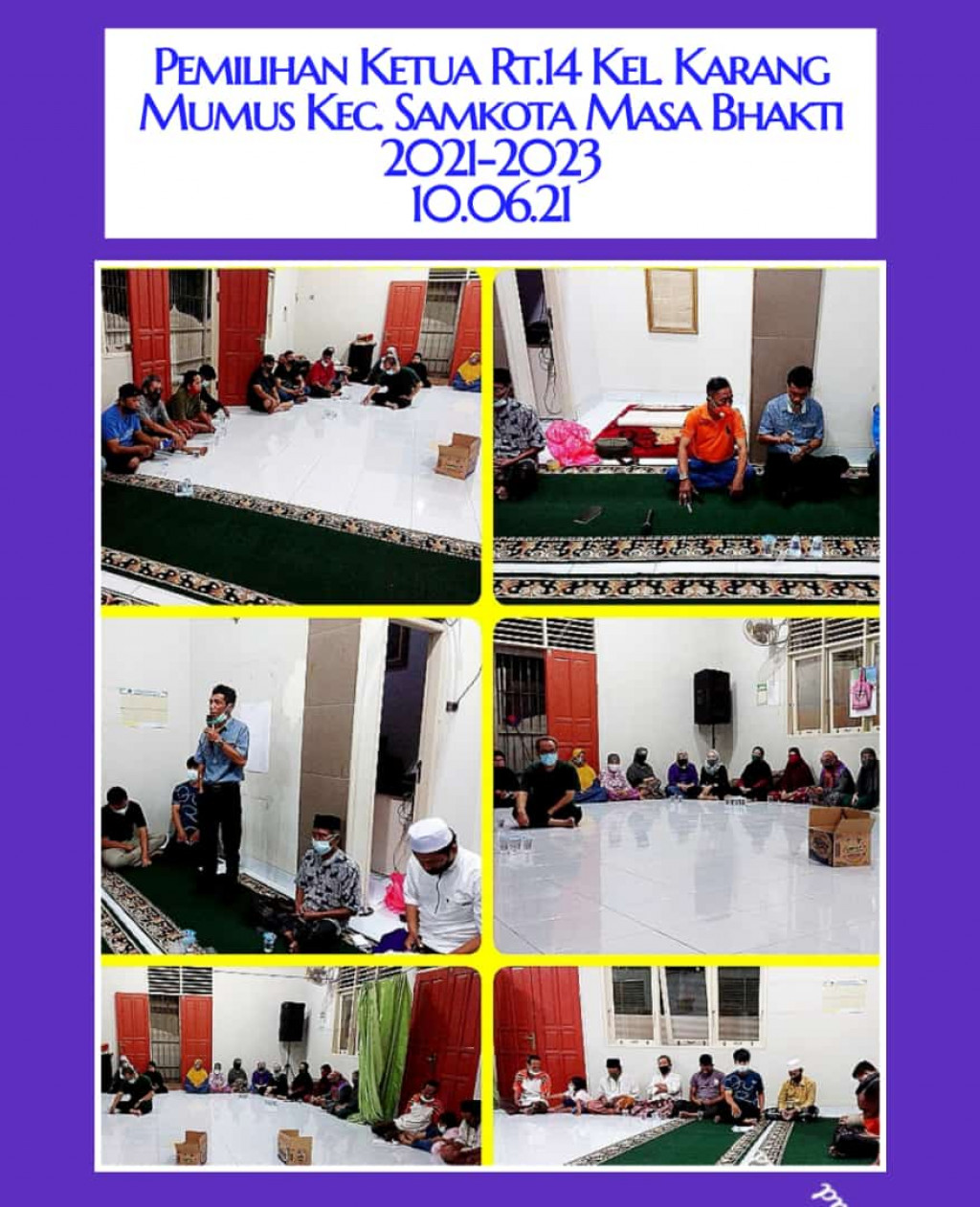 Pemilihan Ketua Rt.14 Kelurahan Karang Mumus Kecamatan Samarinda Kota