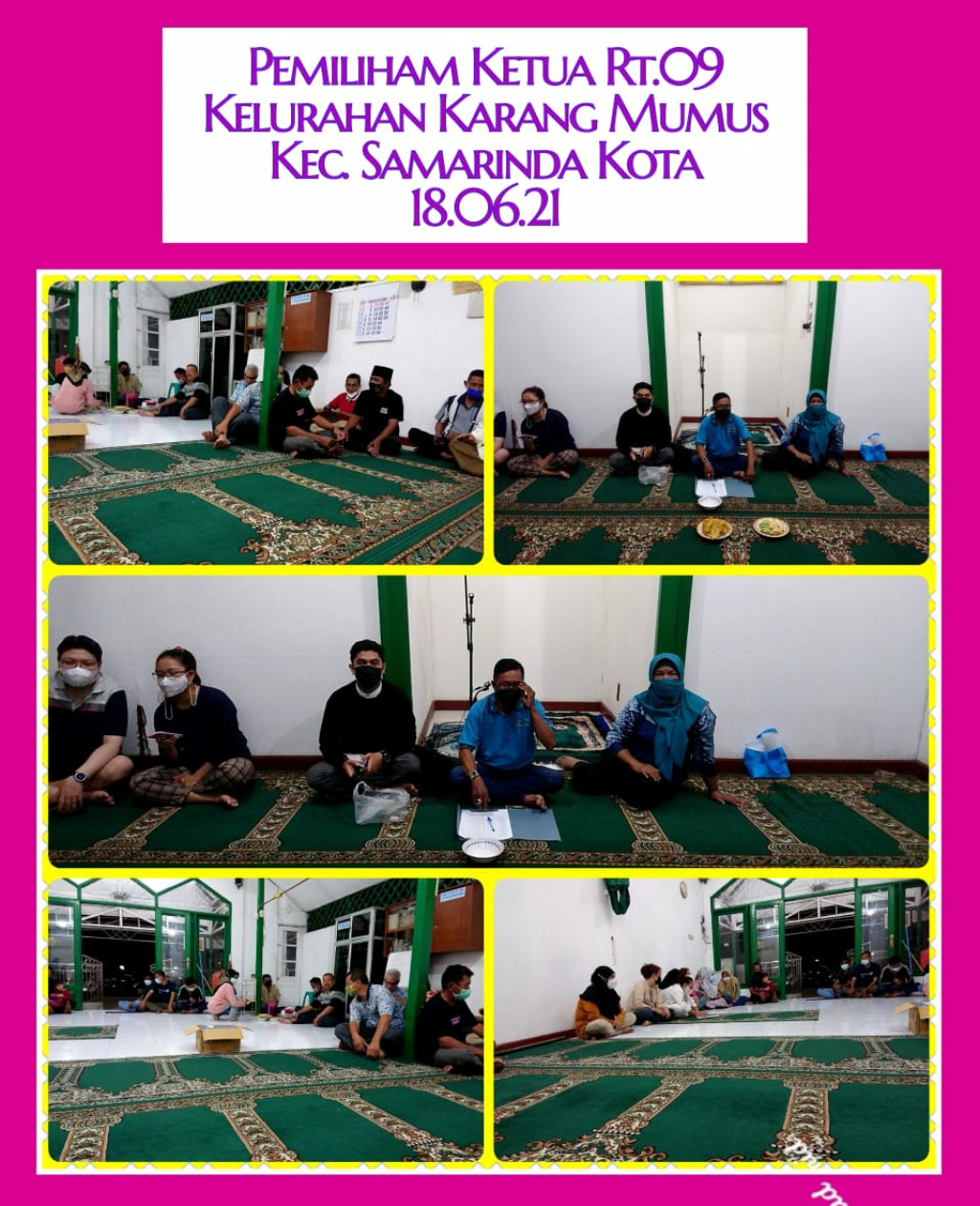 Pemilihan Ketua RT.09 Kelurahan Karang Mumus Kecamatan Samarinda Kota