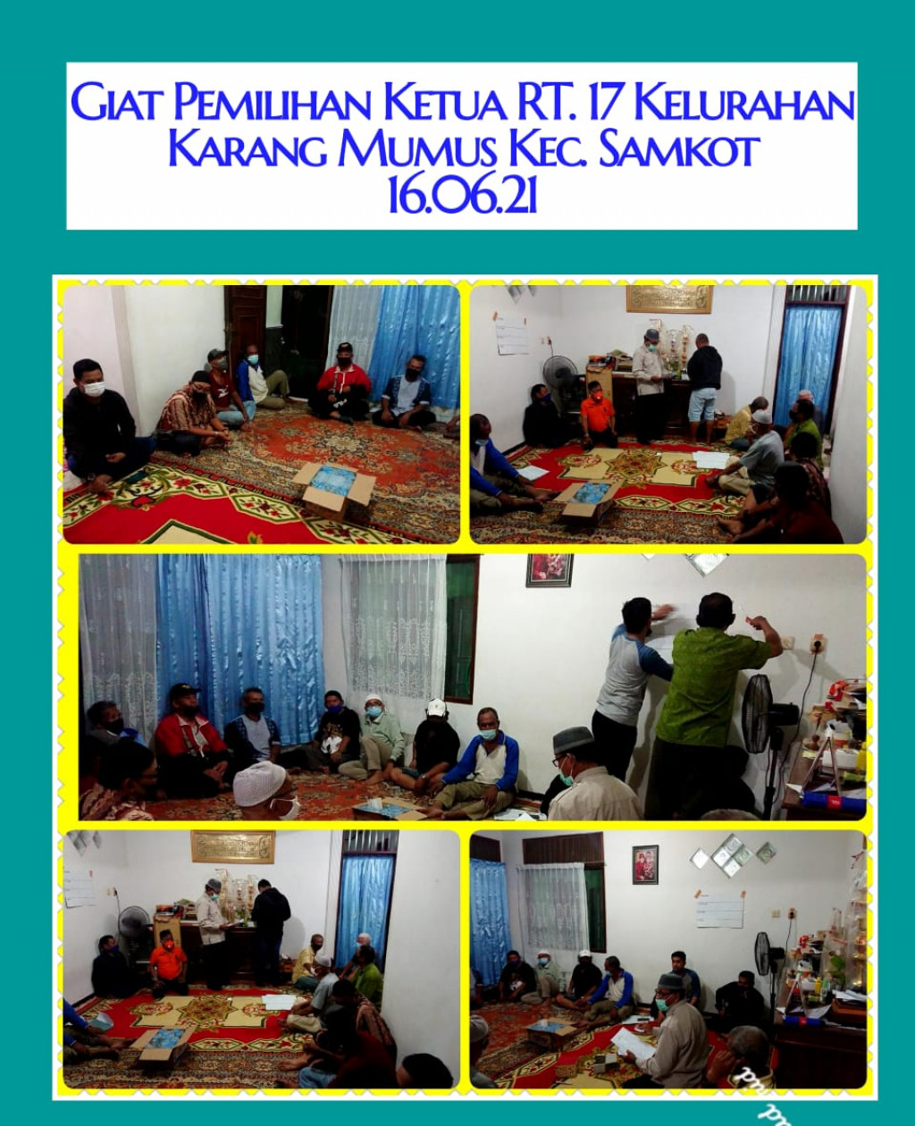 Pemilihan Ketua RT.17 Kelurahan Karang Mumus Kecamatan Samarinda Kota