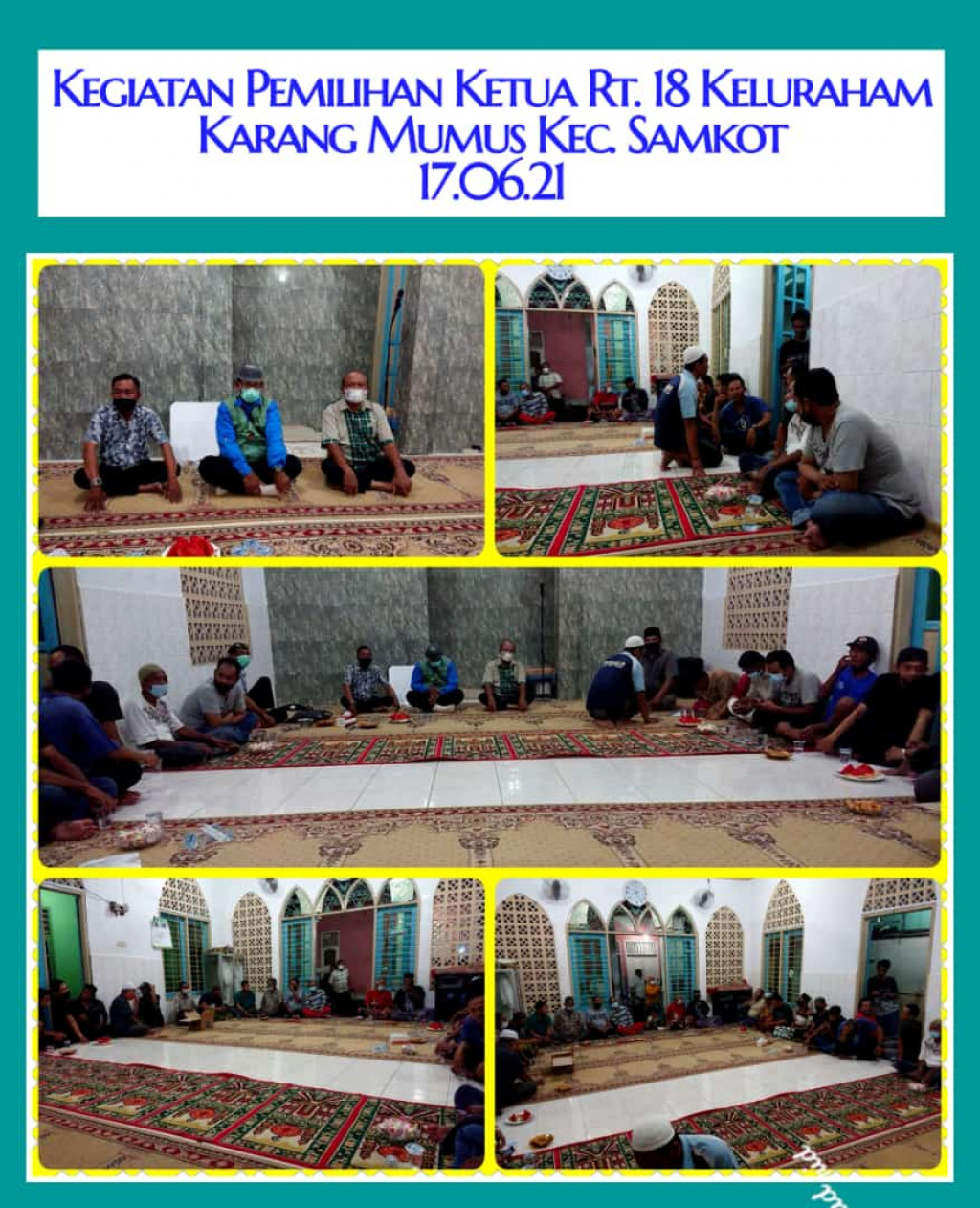Pemilihan Ketua RT.18  Kelurahan Karang Mumus Kecamatan Samarinda Kota