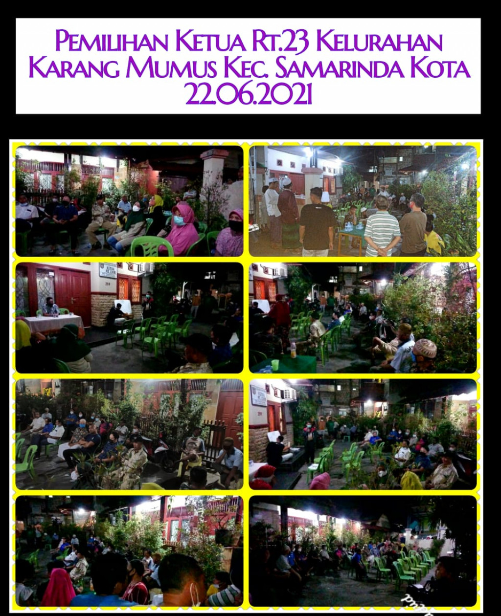 Pemilihan Ketua RT.23 Kelurahan Karang Mumus Kecamatan Samarinda Kota