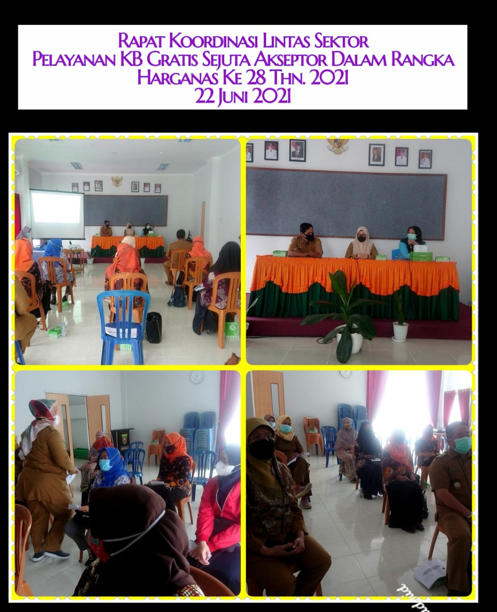 Rapat Lintas Sektor Pelayanan KB Gratis ( 1 Juta Akseptor ) Dalam Rangka Memperingati Hari Keluarga Nasional