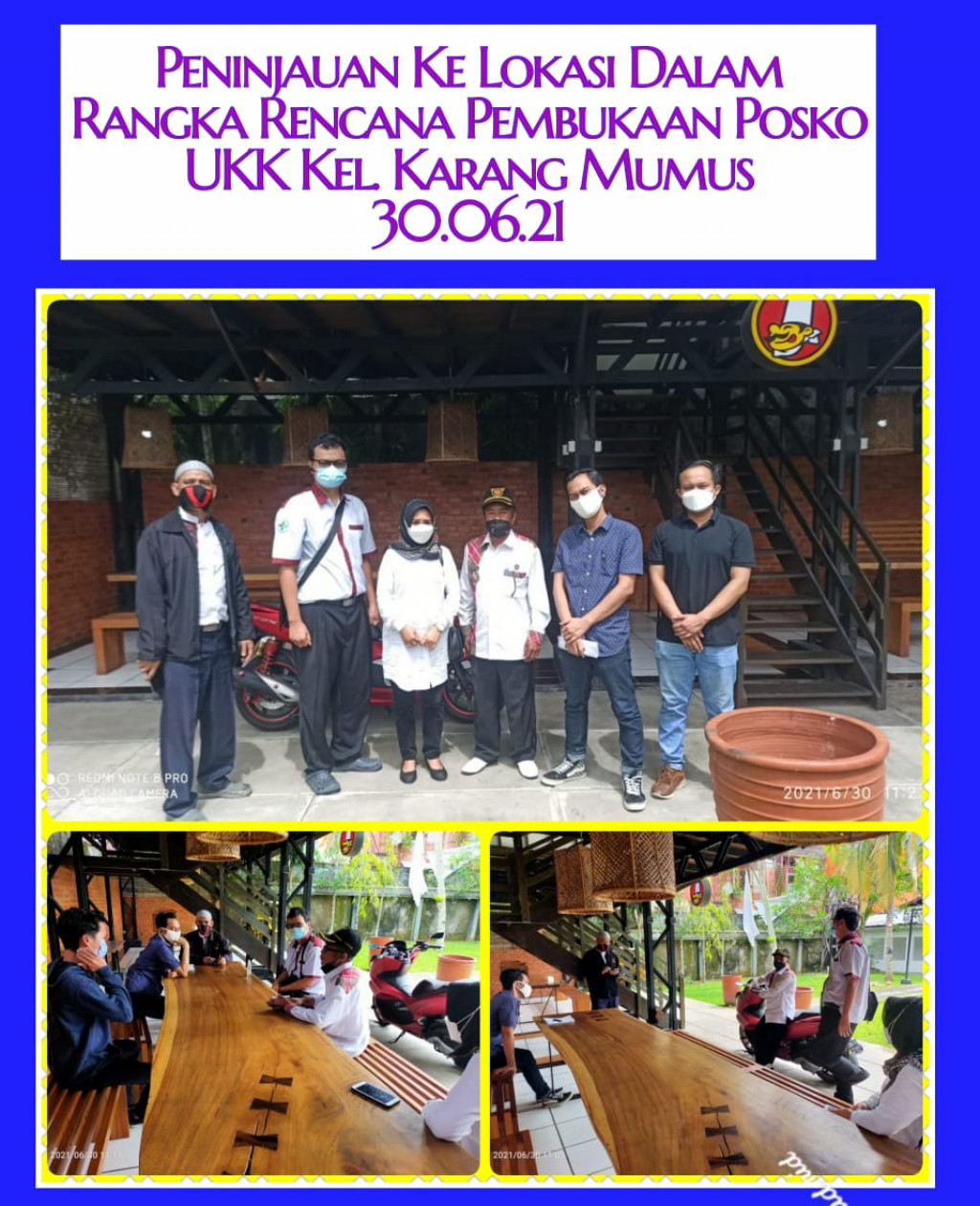 Peninjauan Lokasi Rencana Pembukaan Pos UKK Kelurahan Karang Mumus