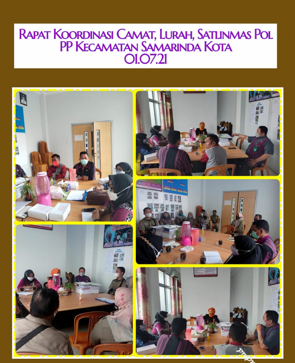 Rapat Koordinasi Camat, Lurah dan Linmas Pol PP Kota Samarinda