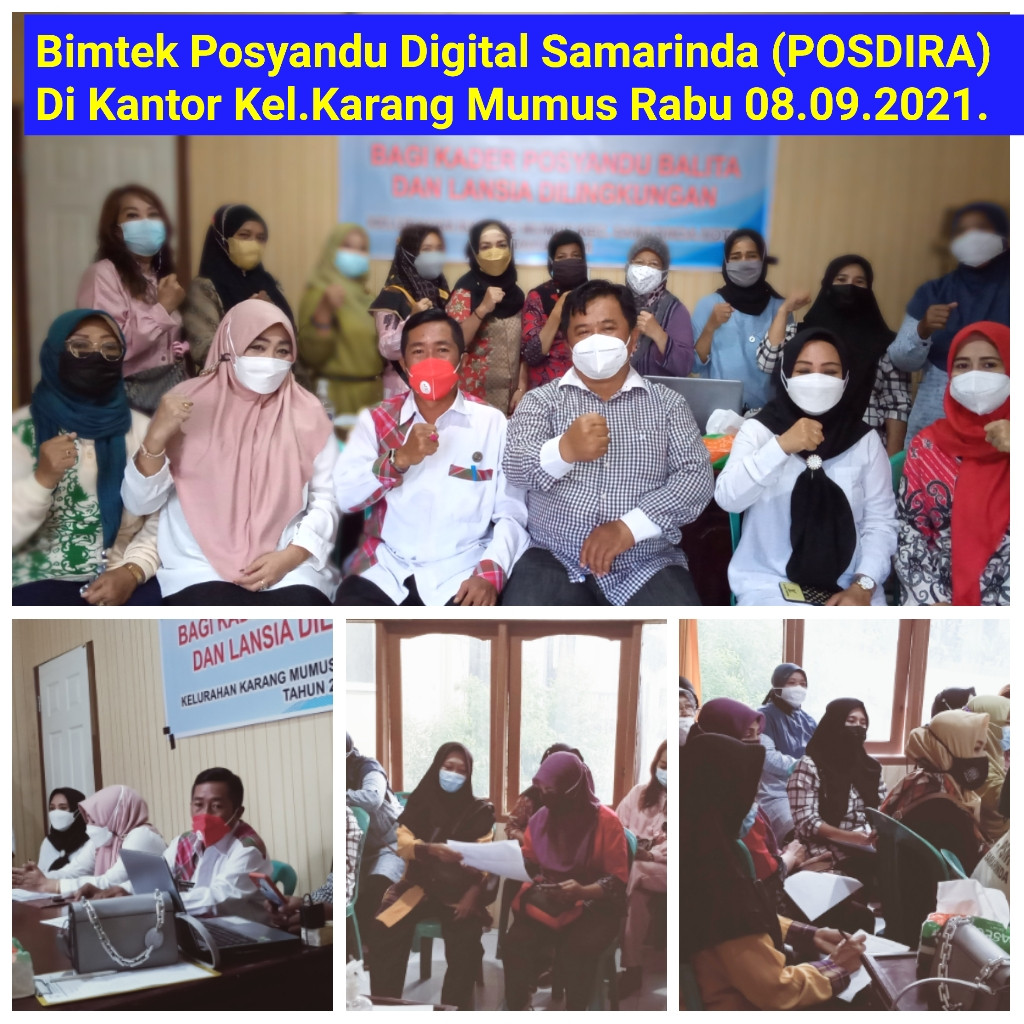 Bimtek Posyandu Digital Samarinda ( POSDIRA ) di Kelurahan Karang Mumus Tahun 2021
