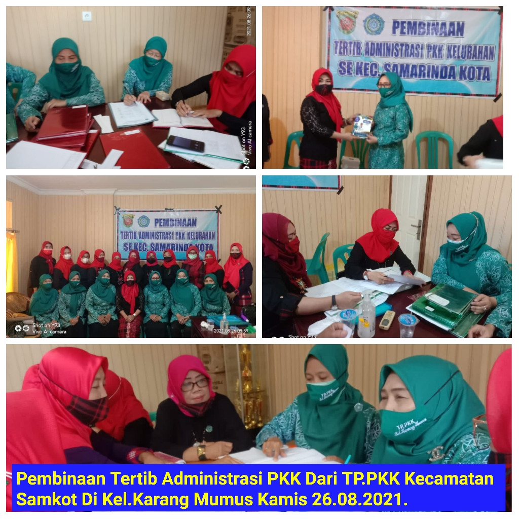 Pembinanaan tertib administrasi PKK  oleh TP PKK Kecamatan Samarinda Kota