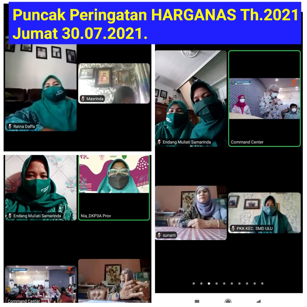 Zoom Meeting  Puncak Peringatan HARGANAS Tahun 2021