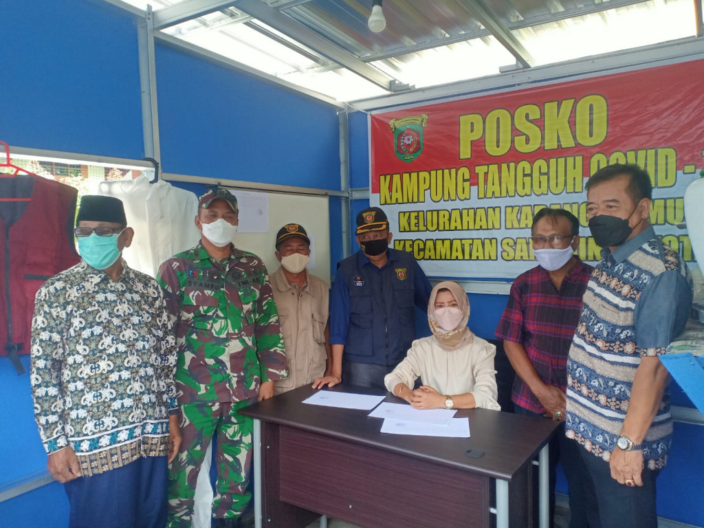 Launching Kampung Tangguh Covid 19 ( Tangguh Keamanan ) di Wilayah Kelurahan Karang Mumus Kecamatan Samarinda Kota