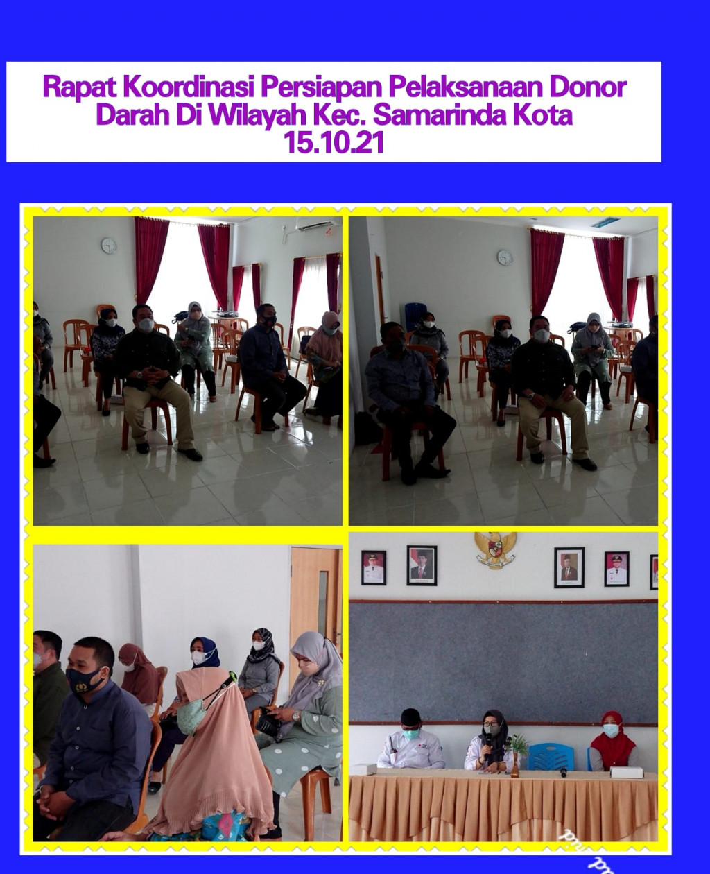 Rapat Koordinasi Persiapan Pelaksanaan Donor Darah di Wilayah Kecamatan Samarinda Kota