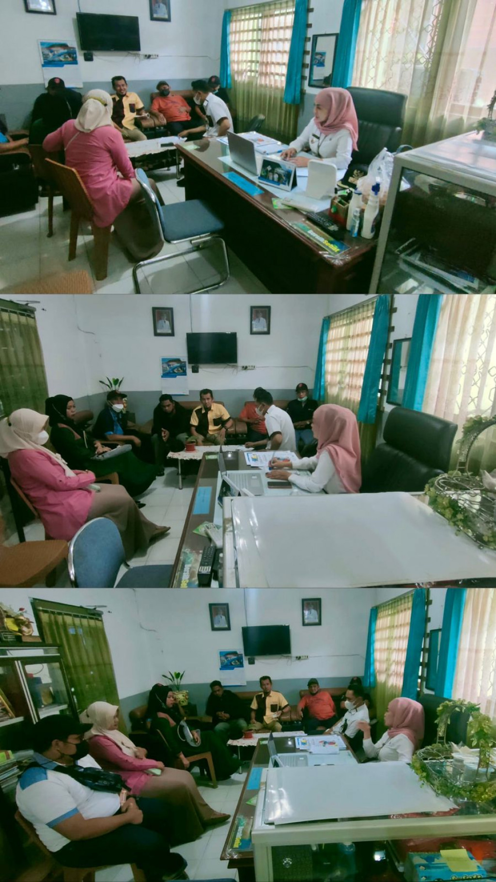 KOORDINASI ANGGOTA POKMAS KEPADA LURAH TENTANG PROBEBAYA