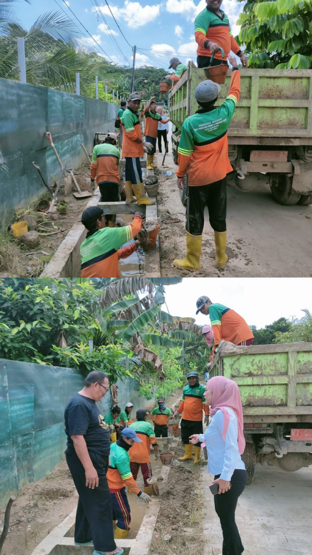 MENURUNKAN TIM PEMBERSIHAN DRAINASE
