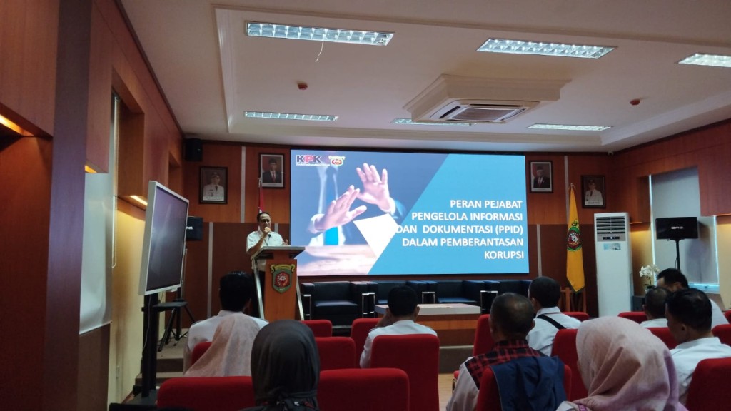 Rapat Sosialisasi Peran PPID Dalam Pemberantasan Korupsi