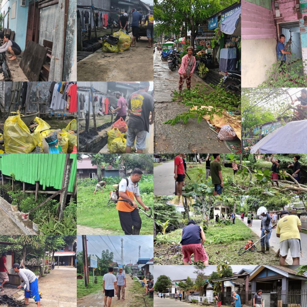 Gotong Royong Di Lingkungan RT Kelurahan Loa Bakung