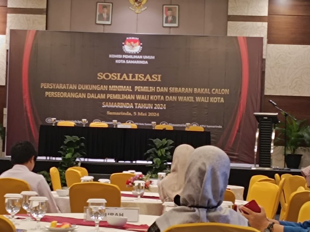 Sosialisasi  Persyaratan Dukungan Minimal Pemilih dan Sebaran Bakal Calon Perseorangan dalam Pemilihan Walikota dan Wakil Walikota Samarinda Tahun 2024