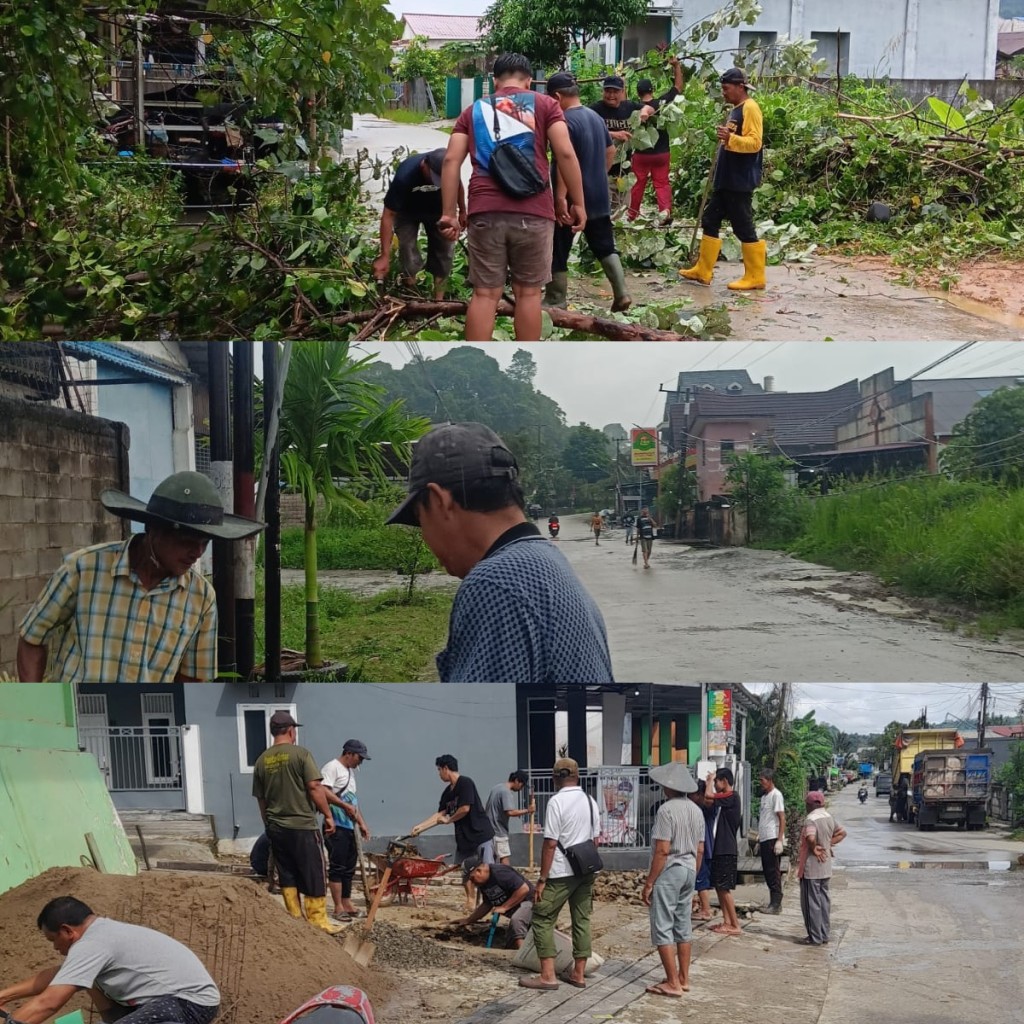 Kegiatan Gotong Royong di Wilayah RT 81,16 & 7