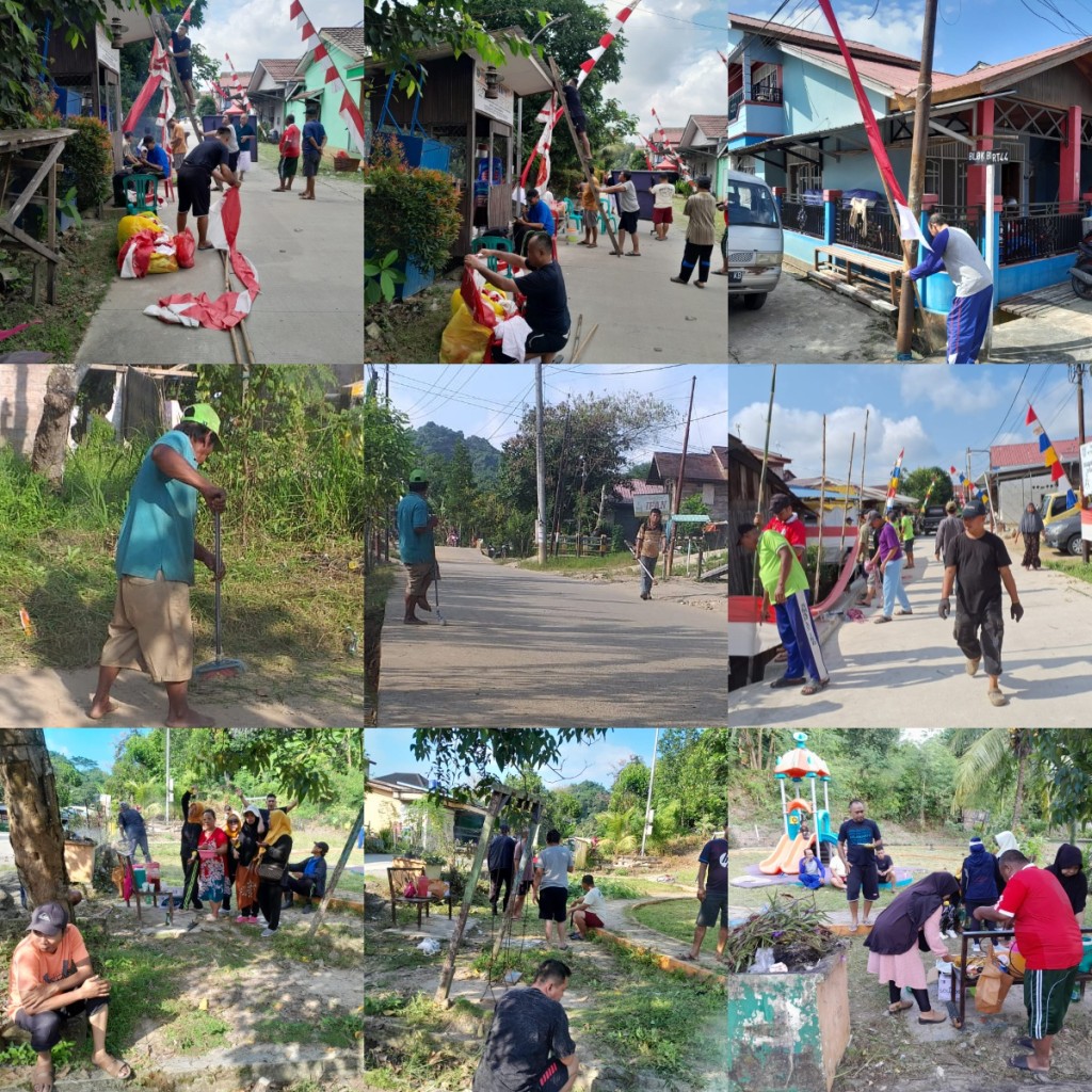 Kegiatan Gotong Royong & Pemasangan Umbul-Umbul