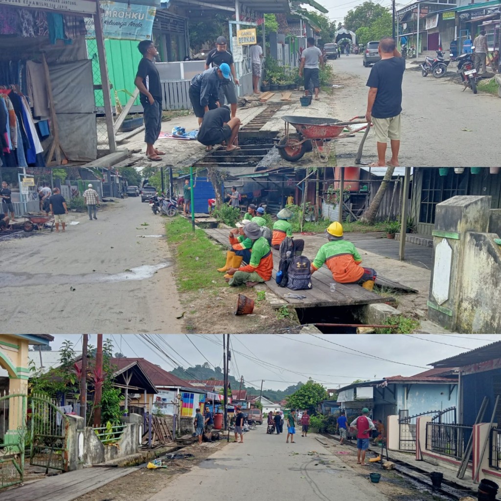 Gotong Royong Di Wilayah RT Kelurahan Loa Bakung