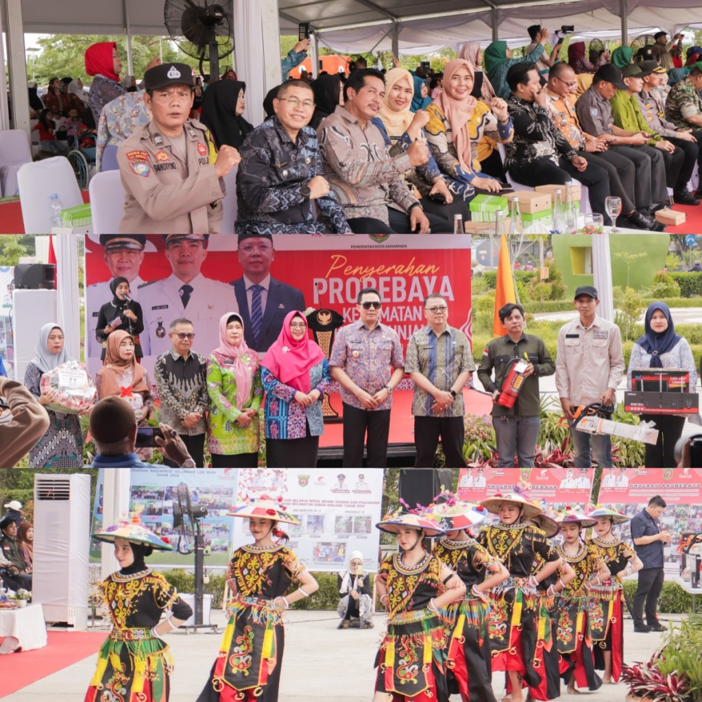 Penyerahan Barang-barang secara Simbolis Kegiatan Probebaya Kecamatan Sungai Kunjang