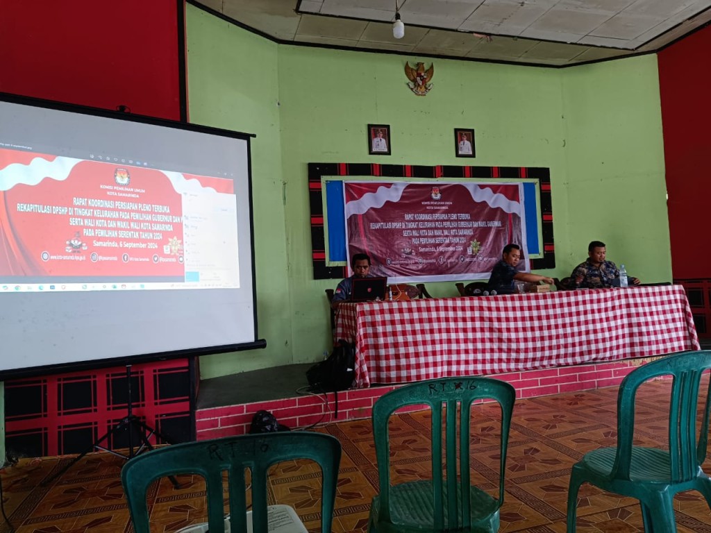 Rapat Koordinasi Persiapan Pleno Terbuka Rekapitulasi DPSHP di tingkat Kelurahan